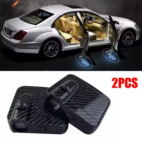 Car logo LED Wireless Courtesy door projector Shadow light Auto For BMW Volkswagen Honda Audi Mercedes-Benz Accessories