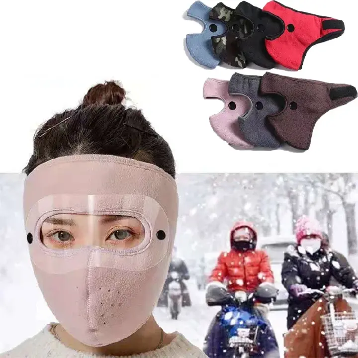 Winter Cycling Face Mask Windproof Men Women For Skiing Snowboarding Motorcycle Outdoor Sports Balaclava Cap Warmer Breathable