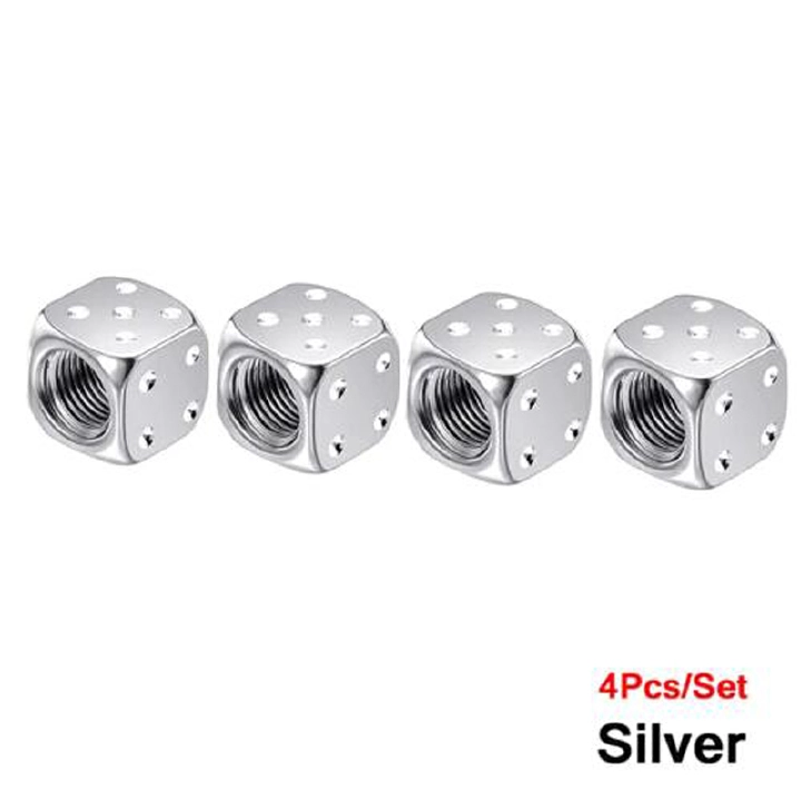 4 Pcs Aluminum Car Tire Valve Caps Hex Alloy Tyre Valve Airtight Cover Waterproof Dust For Automobiles Motorcycles Trucks Bikes