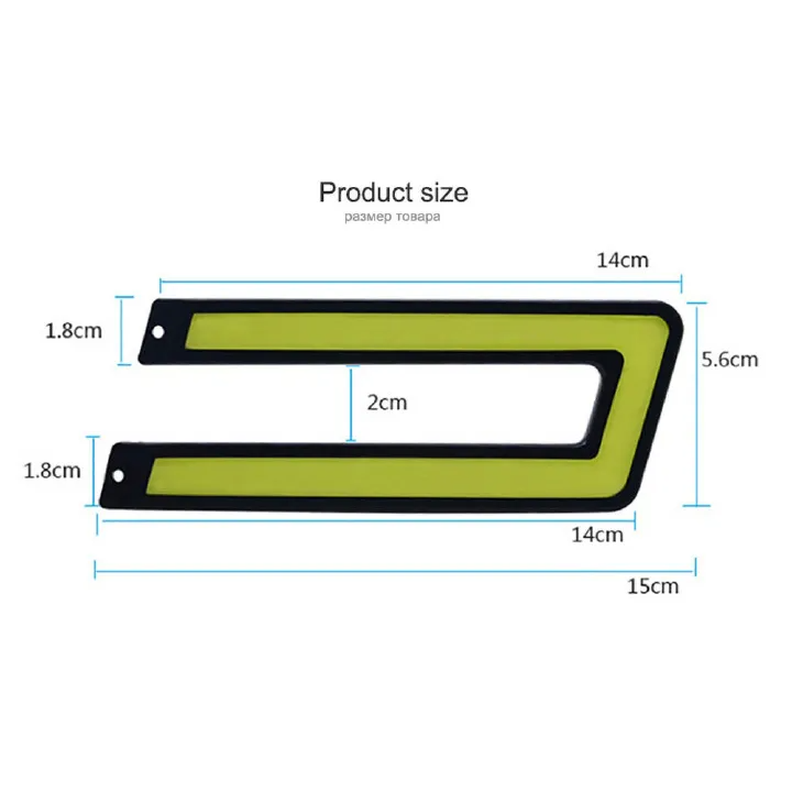 1pair Car Styling COB LED DRL Daytime Running Light Auto DC 12V Bright LED DRL External Light for Car Driving Fog Lamp