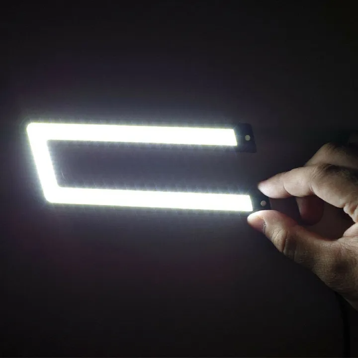 1pair Car Styling COB LED DRL Daytime Running Light Auto DC 12V Bright LED DRL External Light for Car Driving Fog Lamp