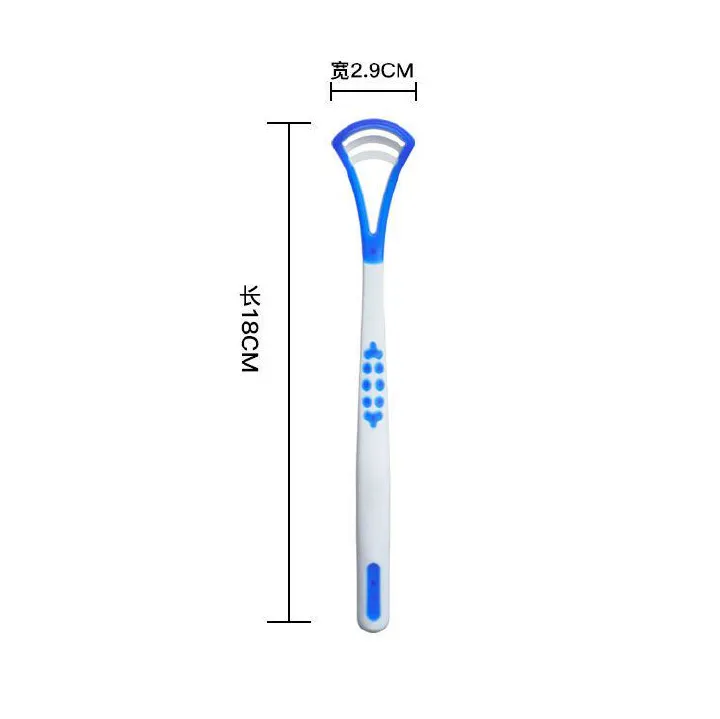 Tongue scraper, suitable for adults and children, provides healthy oral care, is easy to use, and helps combat bad breath. Travel portable cleaner Tongue coating cleaning brush