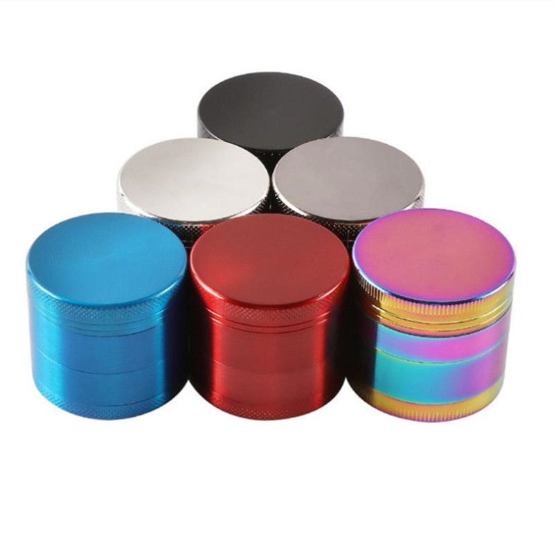 1 PCS 40mm Metal Herb Grinder 4-Layer Spice Pepper Crusher Mill Mortar Cutter Tobacco Raw Grass Grinder Shredder Smoking Accessories