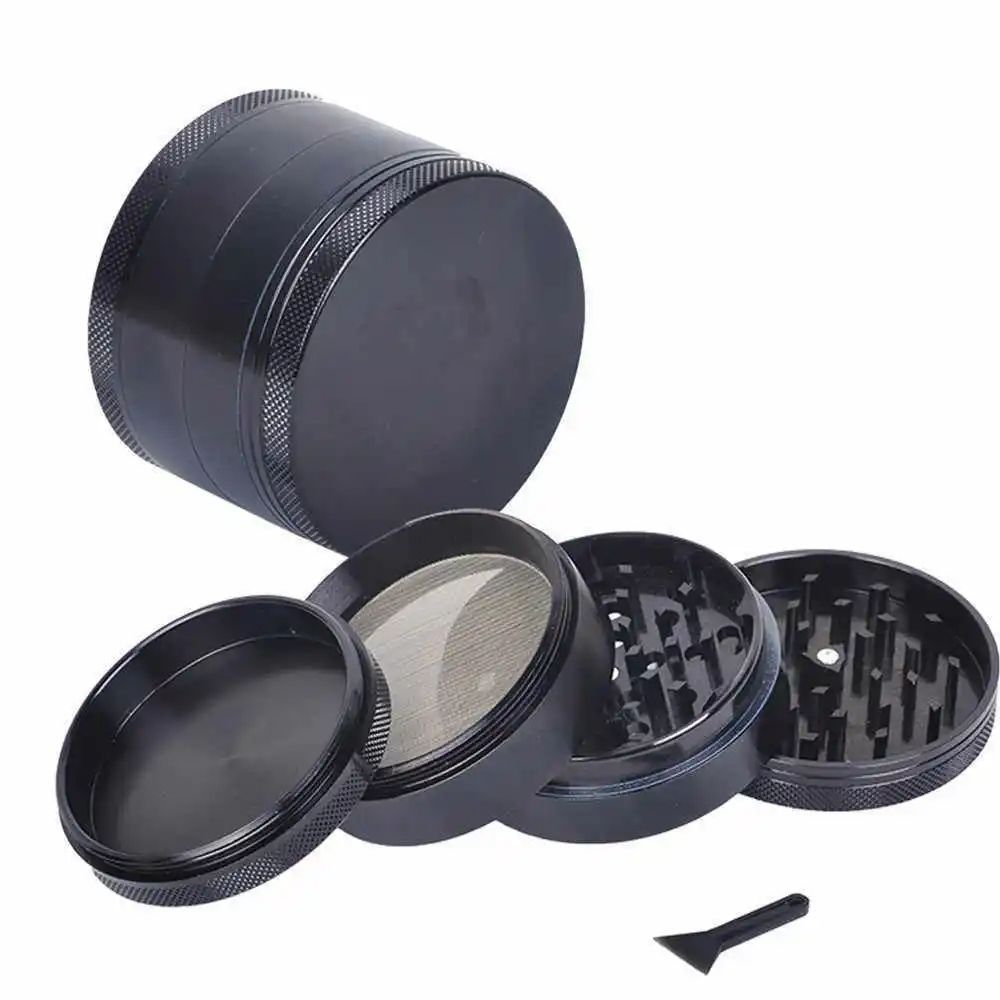 1 PCS 40mm Metal Herb Grinder 4-Layer Spice Pepper Crusher Mill Mortar Cutter Tobacco Raw Grass Grinder Shredder Smoking Accessories