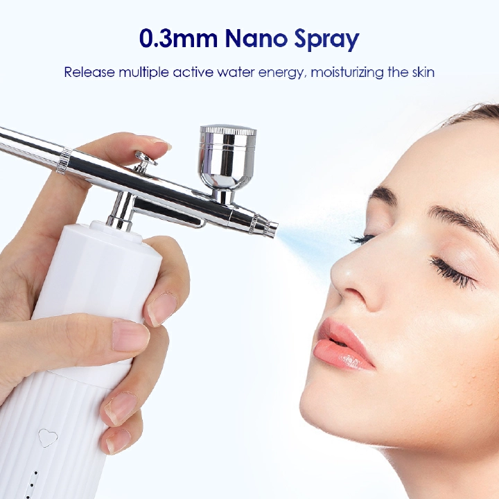 Portable Air Brush Kit Airbrush with Compressor Water Air injector Gun For Nails Art Paint Makeup Pastry Cake Nano Facial Spray