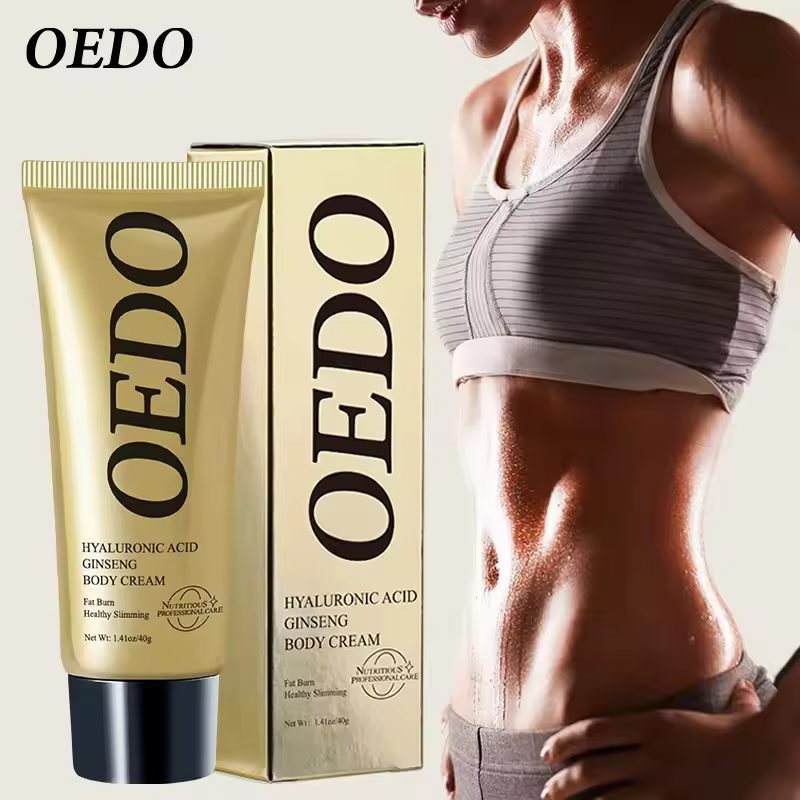 OEDO Slimming Cream Fat burn Hyaluronic Body Cream Exercise Slimming Remove Cellulite Ginseng Hyaluronic Acid Slimming Cream Reduce Cellulite Lose Weight Burning Fat Health Care Cream Body Skin Cream