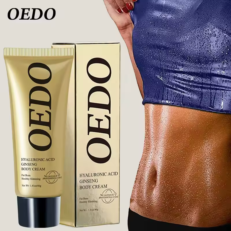 OEDO Slimming Cream Fat burn Hyaluronic Body Cream Exercise Slimming Remove Cellulite Ginseng Hyaluronic Acid Slimming Cream Reduce Cellulite Lose Weight Burning Fat Health Care Cream Body Skin Cream