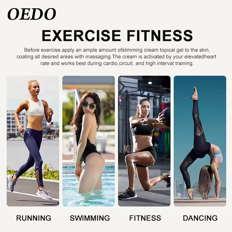 OEDO Slimming Cream Fat burn Hyaluronic Body Cream Exercise Slimming Remove Cellulite Ginseng Hyaluronic Acid Slimming Cream Reduce Cellulite Lose Weight Burning Fat Health Care Cream Body Skin Cream