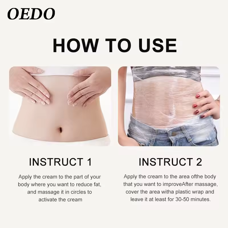 OEDO Slimming Cream Fat burn Hyaluronic Body Cream Exercise Slimming Remove Cellulite Ginseng Hyaluronic Acid Slimming Cream Reduce Cellulite Lose Weight Burning Fat Health Care Cream Body Skin Cream
