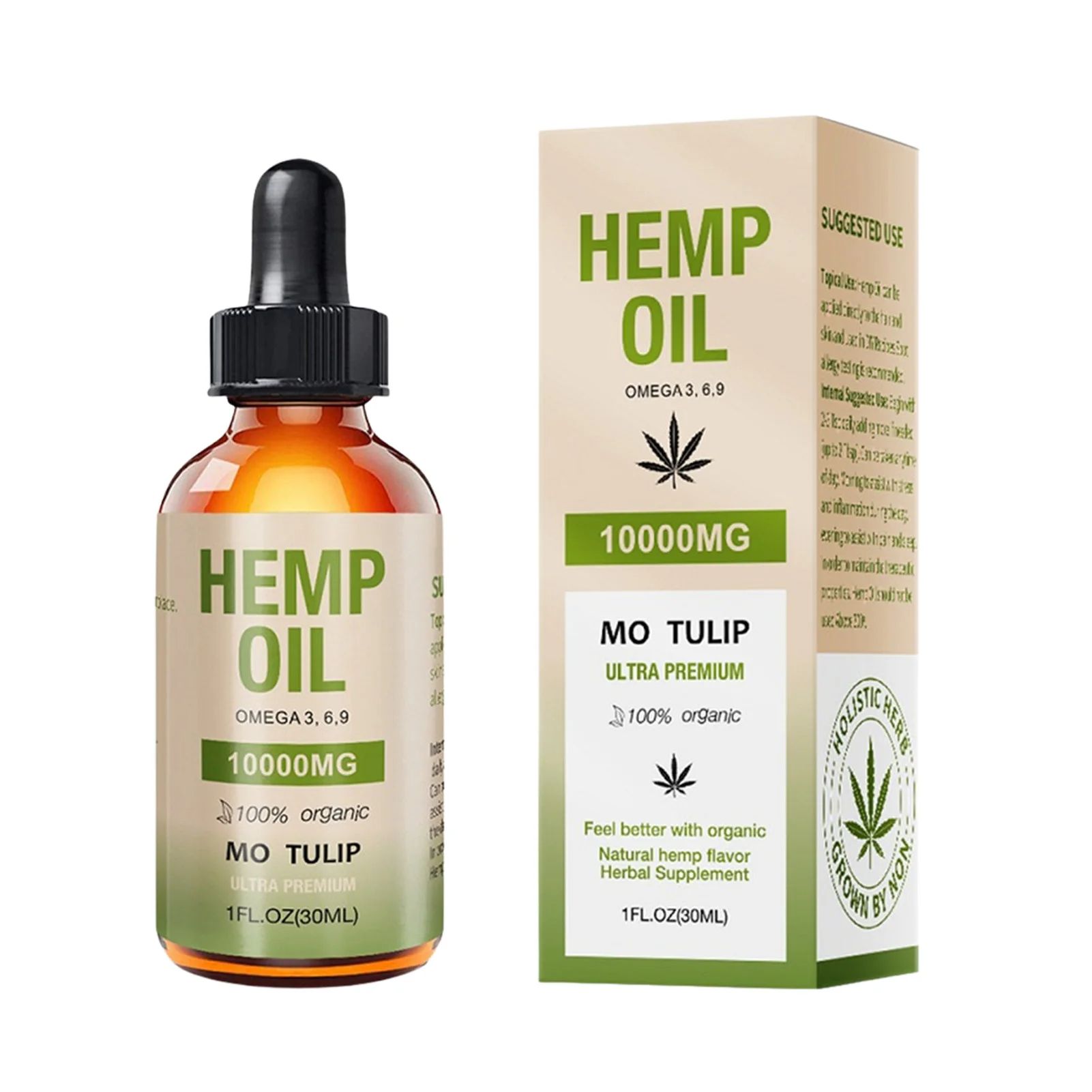 10000MG Organic Hemp Seed Oil Essential Oil Extract For Anxiety & Stress Relief Improve Sleep Soothing Fatigue Body Massage Oil Help Sleep