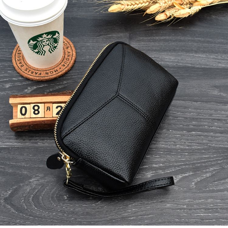 Fashion Women Long Clutch bags Female Zipper Wristlet Wallet Mobile phone bag billfold ,Genuine Leather Women Wallets Brand Design High Quality phone Card Holder Long Lady Purse Clutch