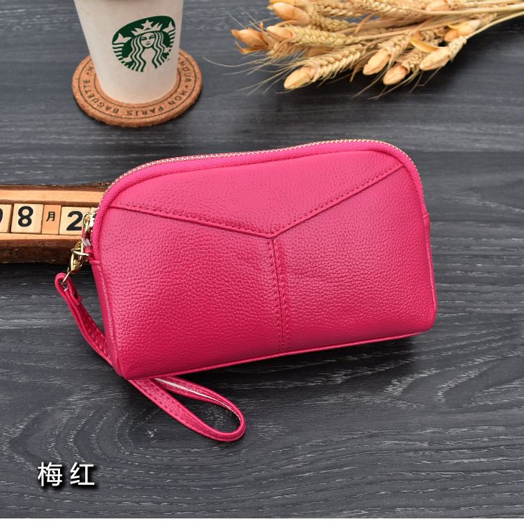 Fashion Women Long Clutch bags Female Zipper Wristlet Wallet Mobile phone bag billfold ,Genuine Leather Women Wallets Brand Design High Quality phone Card Holder Long Lady Purse Clutch