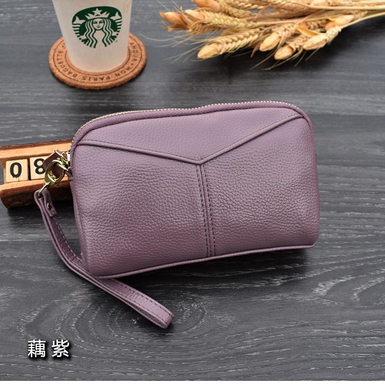 Fashion Women Long Clutch bags Female Zipper Wristlet Wallet Mobile phone bag billfold ,Genuine Leather Women Wallets Brand Design High Quality phone Card Holder Long Lady Purse Clutch
