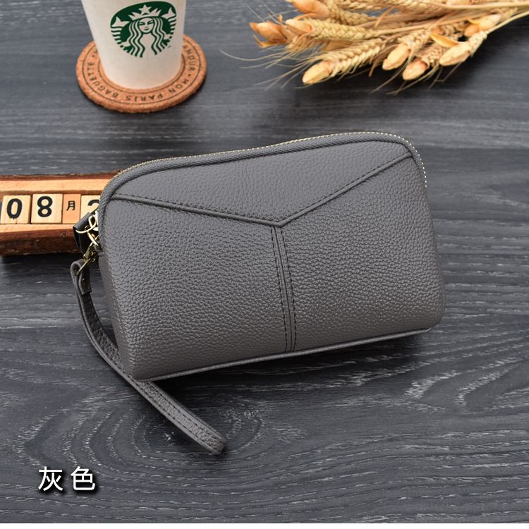 Fashion Women Long Clutch bags Female Zipper Wristlet Wallet Mobile phone bag billfold ,Genuine Leather Women Wallets Brand Design High Quality phone Card Holder Long Lady Purse Clutch