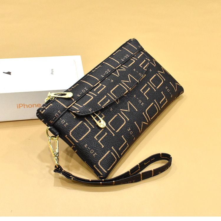 Women Long Casual Wallet Letter Litchi Grain PU Leather Lady Zipper Phone Pocket Credit Card Holder Female Purse Coin Money Bag