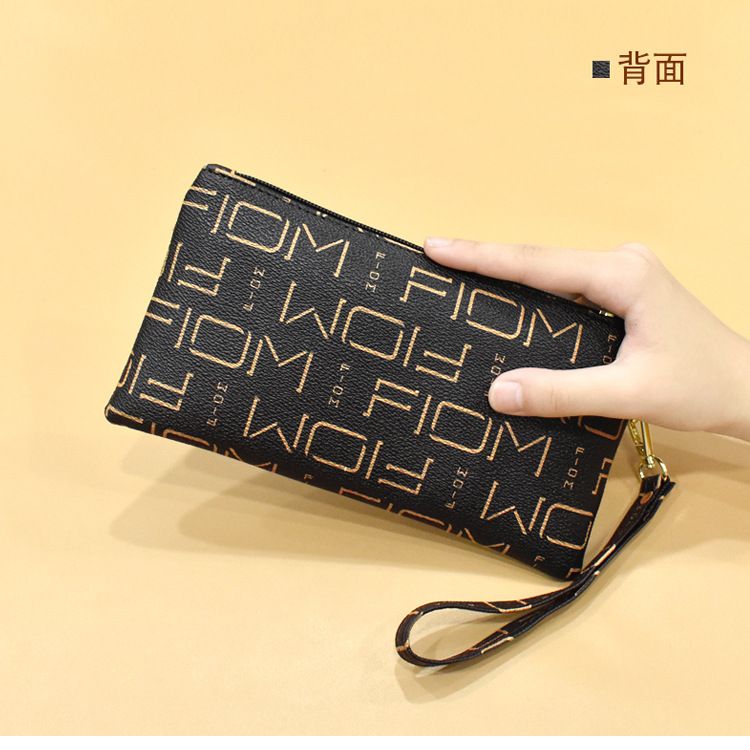 Women Long Casual Wallet Letter Litchi Grain PU Leather Lady Zipper Phone Pocket Credit Card Holder Female Purse Coin Money Bag