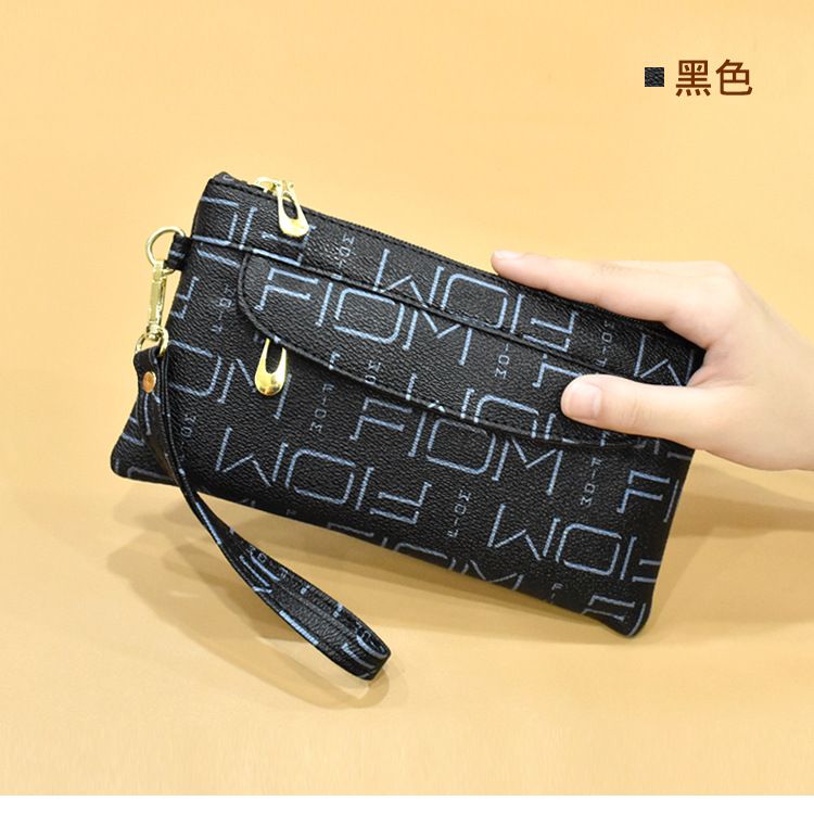 Women Long Casual Wallet Letter Litchi Grain PU Leather Lady Zipper Phone Pocket Credit Card Holder Female Purse Coin Money Bag