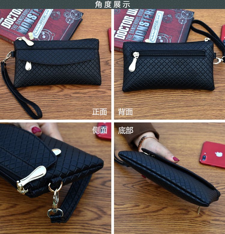 New Fashion Pu Leather Women Clutch Wallet Women Purse Phone Pocket Female Phone Wallet Case Phone Pocket Femme