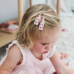 20 pcs set New Cross-Border Style Fabric Waterdrop Clip Children's Bangs Clip Plaid Cute Baby Hair Accessories Hairpin Wave Dots BB Clip