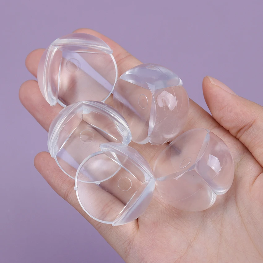 Childproofing Table Corner Guards,4Pcs Round Silicone Protective Sleeve Edge Clear Table Desk Corner Guard Cushion Baby Safety Bumper Protector
