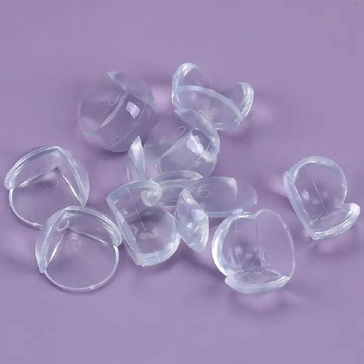 Childproofing Table Corner Guards,4Pcs Round Silicone Protective Sleeve Edge Clear Table Desk Corner Guard Cushion Baby Safety Bumper Protector