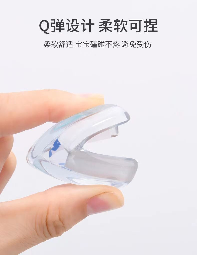 Soft Table/Glass Corner Protectors Baby Safety Clear, Heavy Duty Adhesive for Furniture, Bed, Dressers, Cabinets, Entertainment Centers, Keep Baby and Kids Safe.PVC Clear Edge Angles Protection