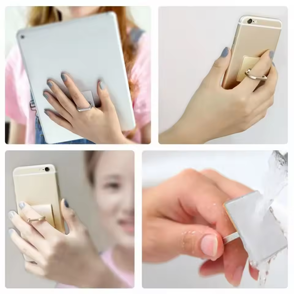 3 pcs Cell Phone Ring Holder,Phone Finger Ring Holder for Phone Metal Grip 360° Rotation Desktop Mobile Smart Phone Stand Mount Bracket,Compatible iPhones