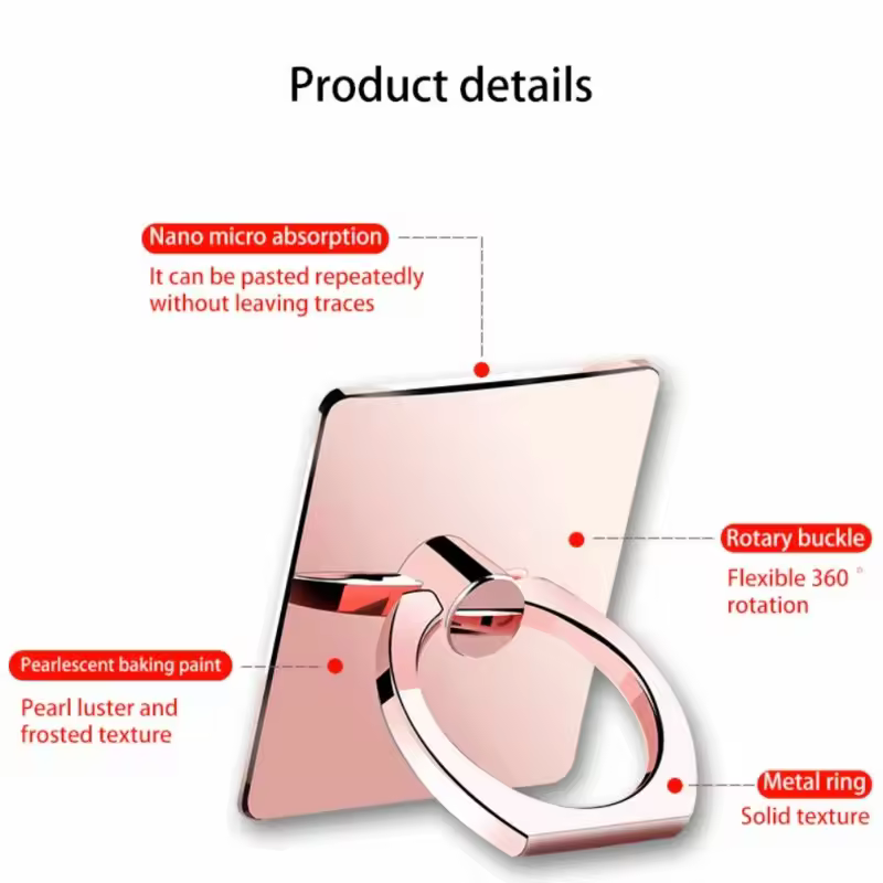 3 pcs Cell Phone Ring Holder,Phone Finger Ring Holder for Phone Metal Grip 360° Rotation Desktop Mobile Smart Phone Stand Mount Bracket,Compatible iPhones