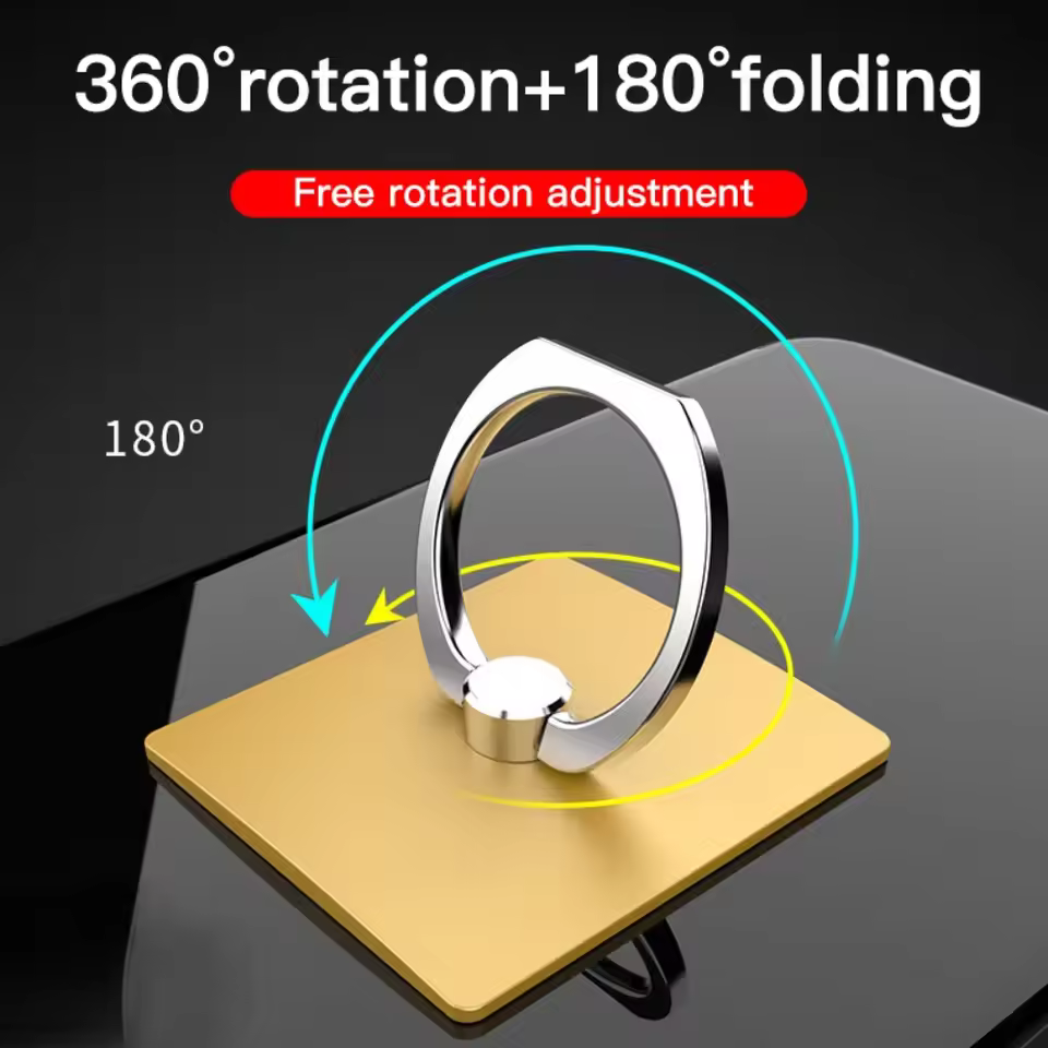 3 pcs Cell Phone Ring Holder,Phone Finger Ring Holder for Phone Metal Grip 360° Rotation Desktop Mobile Smart Phone Stand Mount Bracket,Compatible iPhones