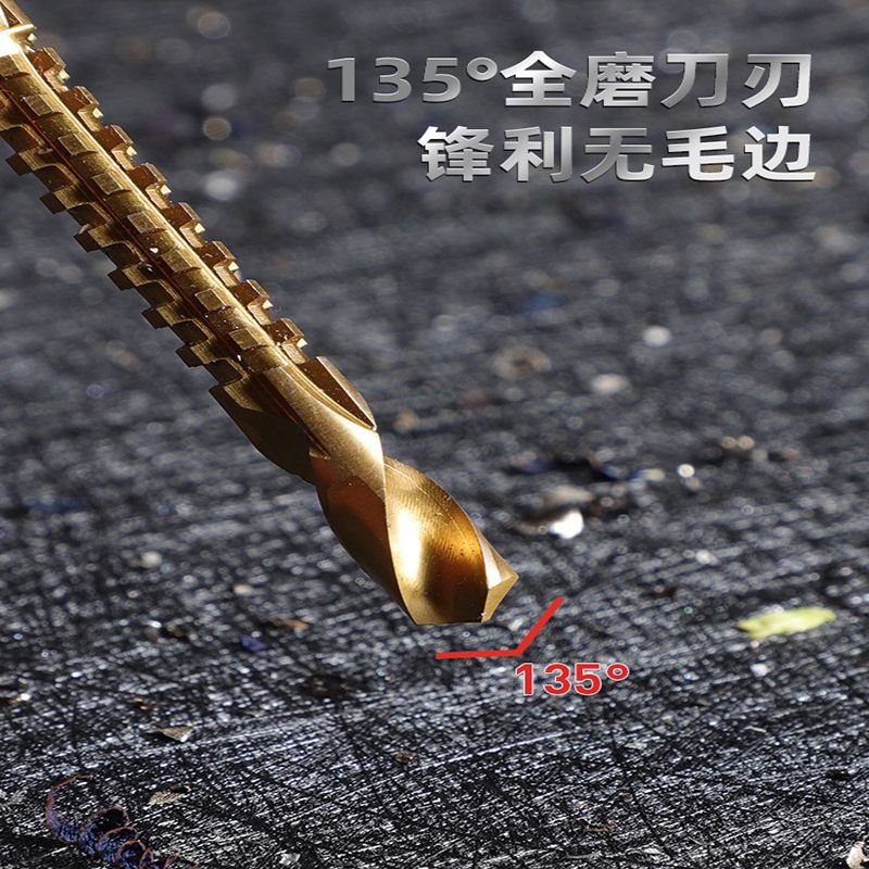 6PCS  high speed steel plated with titanium, beaver saw drill. Wood, drywall, plastic, even metal. Grab any shape your ha