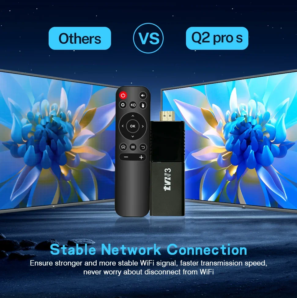 New TVR3 TV BOX portable network video player TV set-top box home Android