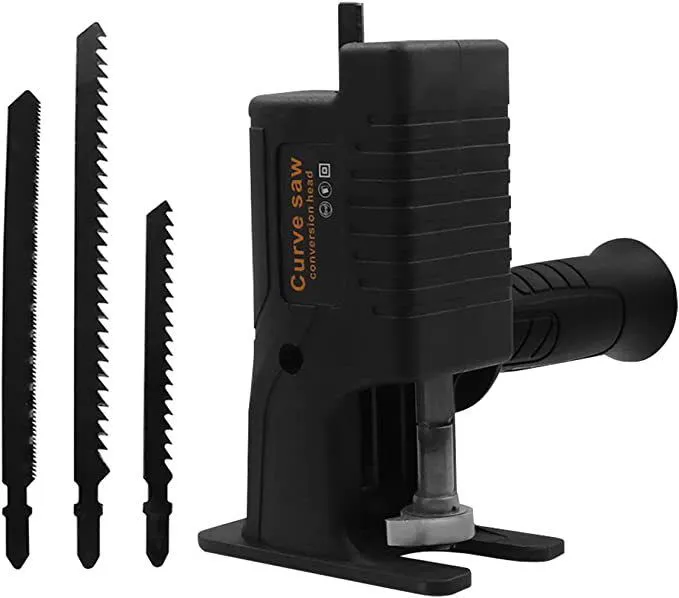 Electric drill modified electric saw portable reciprocating saw curve saw converter with 3 saw blades