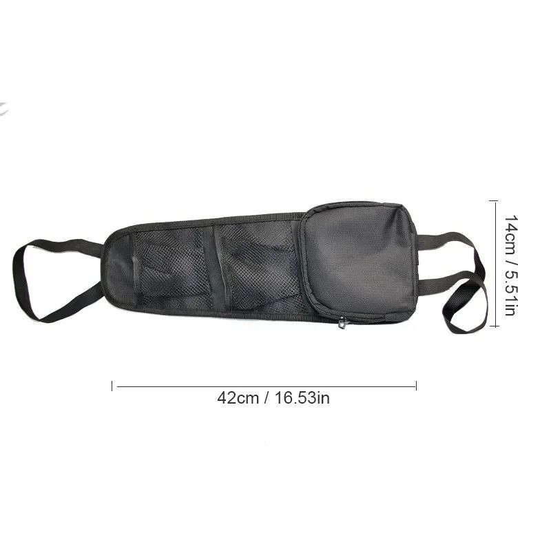 1 Piece Car Seat Back Hanging Bag Oxford Cloth Waterproof Thermal Pressure Resistant Handle Side Storage Bag Vehicle Compression