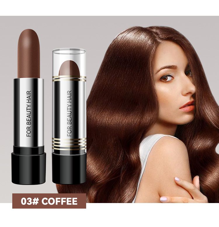 Black Brown Hair Dye Pen One-time Temporary Hair Dyeing Stick Cover Grey White Hair Fill in Hairs Coloring Styling Makeup Tools