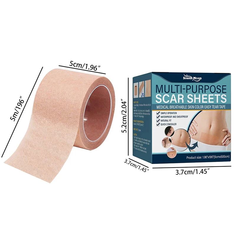 1 Roll  Skin Color Tone Concealer Tattoo Stickers Cover Up Tattoo Burn Scar Birthmark Invisible Patch Waterproof Tape,South moon birthmark skin color concealer cover ,