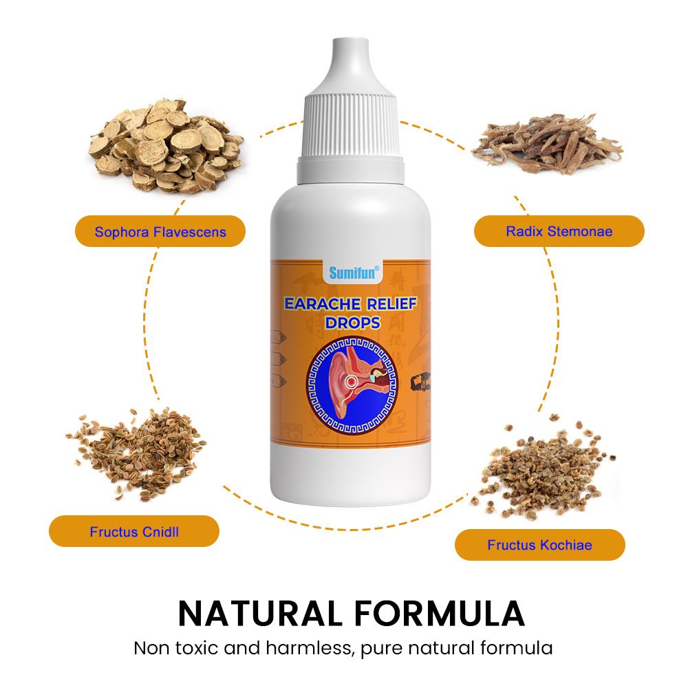 20ml sumifun Ear Drops For Tinnitus Symptoms Earache Relief Cares Earwax Cleaner Liquid Relieve Otitis Deafness Tinnitus Itching