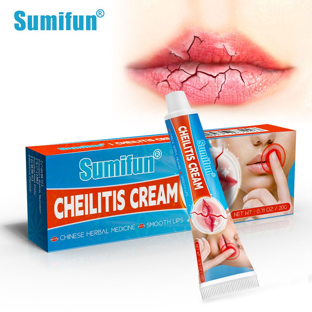 sumifun Cheilitis Cream Inflammation Labial Herpes Antibacterial Ointment Chapped Lips Wrinkles Rehydration