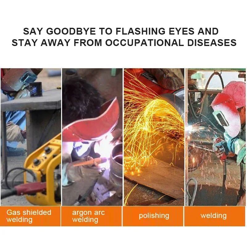 Automatic Dimming Welding Glasses Argon Arc Welding Solar Goggles Special Anti-glare Glasses Tools for Welders Automatic Dimming for TIG MIG MMA Gas Welding and Chainsaw Work