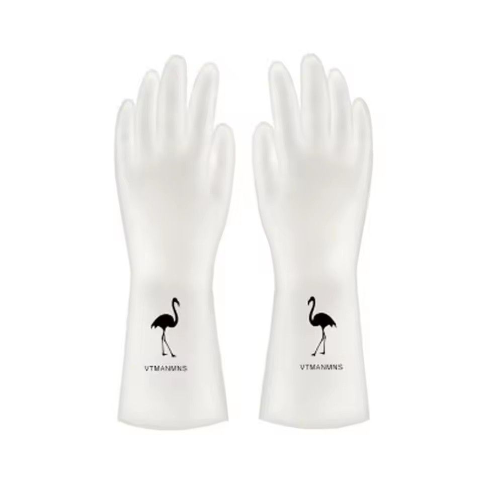 Waterproof Housework Cleaning Gloves Kitchen Cleaning Latex Laundry Dishwashing Gloves Wear Resistant Rubber Gloves，Premium Cleaning Gloves - Waterproof, enhanced grip, long-lasting, perfect for home