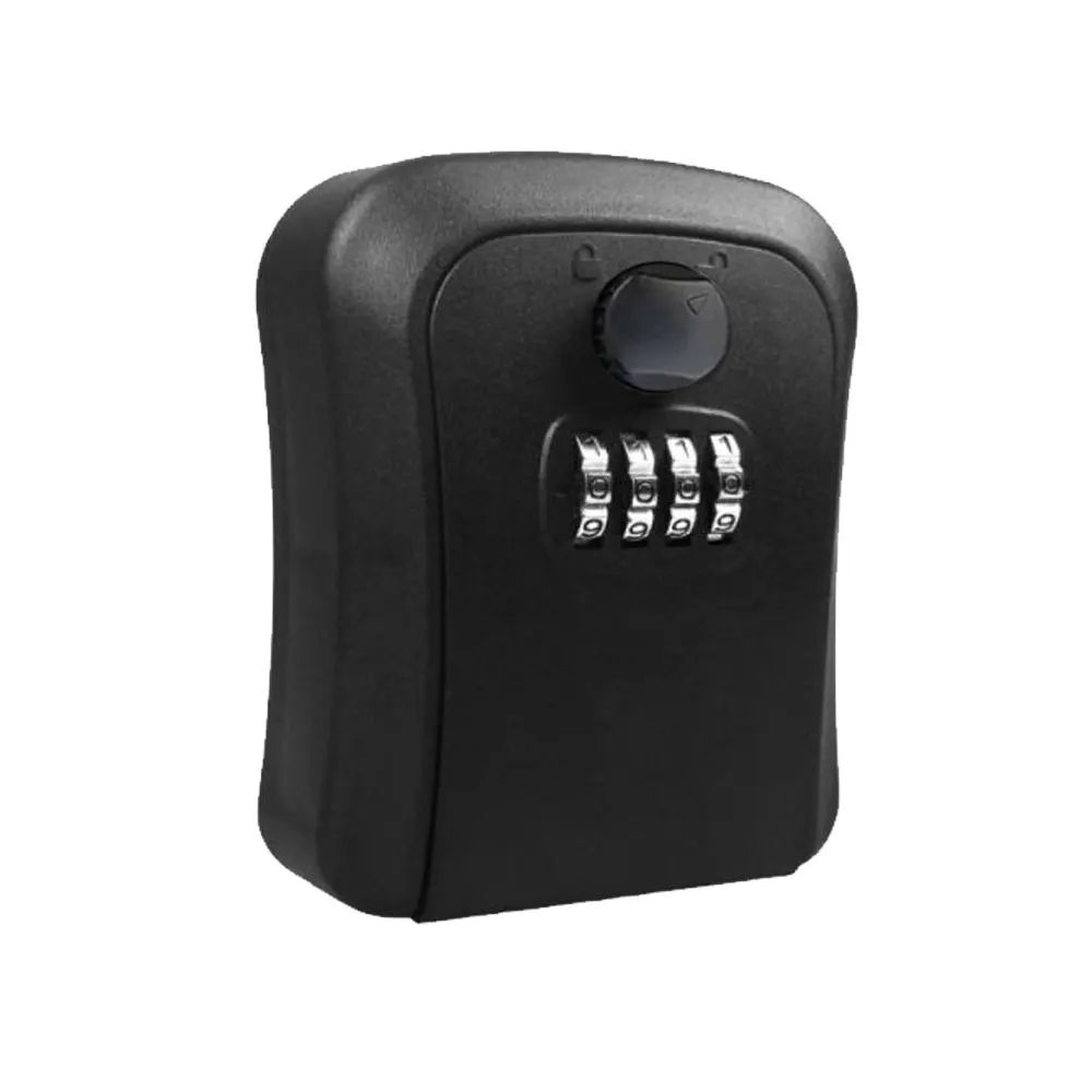 Key Lock Box Wall Mounted,,Weatherproof Wall-mounted Key Safe Password Box ,Key Keeper Combination Lock Wall Mounted Waterproof 4 Digits Passwords  Storage Box Easy to Fix Home Or Office safe box
