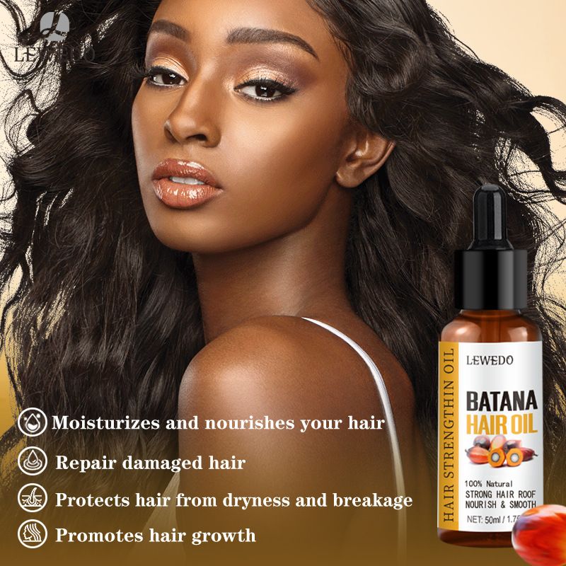 Africa Pure Batana Hair Care Oil Thickening Spray Batana Hair Growth,Hair Growth Batana Oil Serum Fast Growing Hair Essential Oil Beauty Hair Care Anti-Hair Loss Essence Natural Repair Damaged Hair