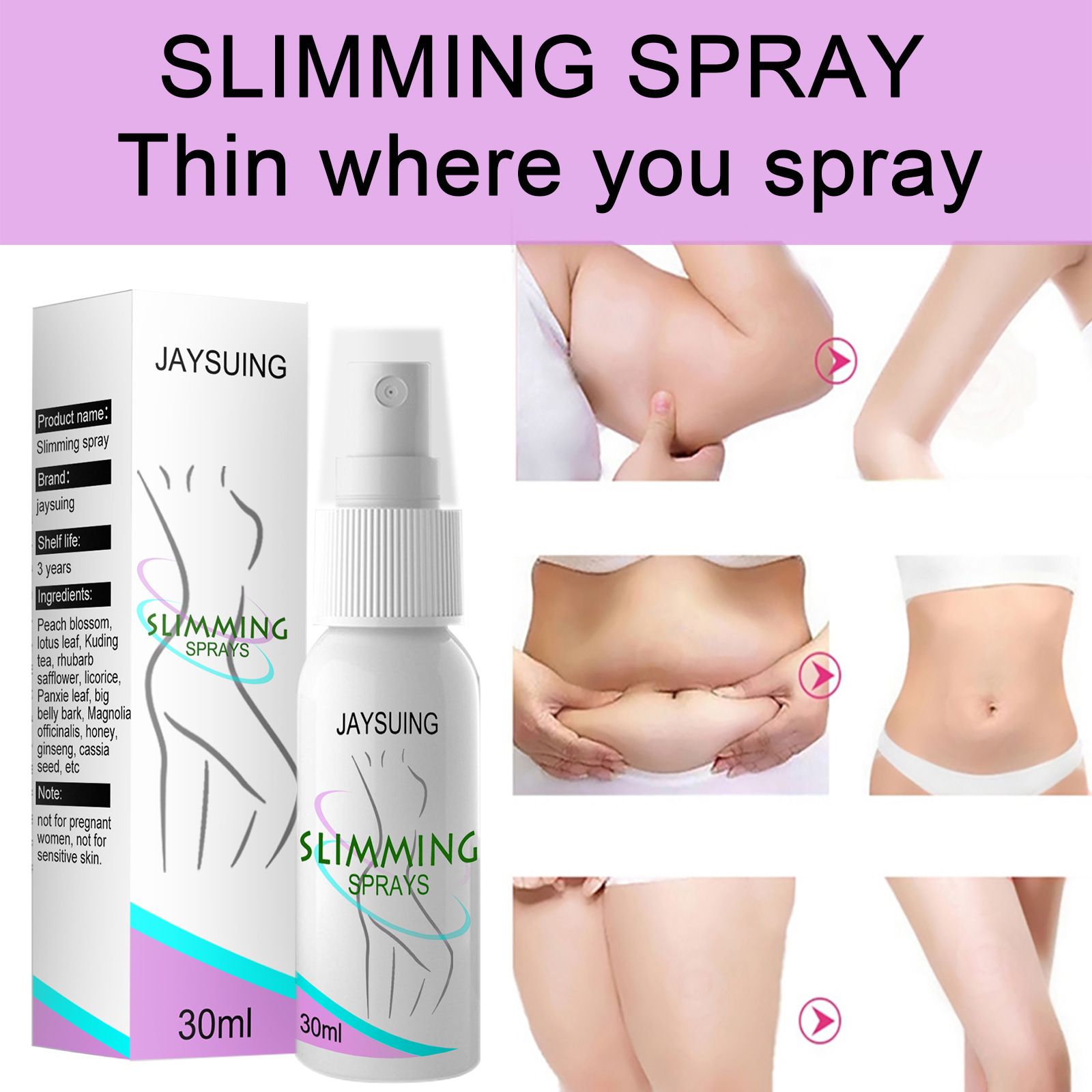 Gynecomastia Reduction Cellulite Spray Men's Muscle Accelerator Sprayer 30ml Natural Extracts for Tightening Muscle PR Sale
