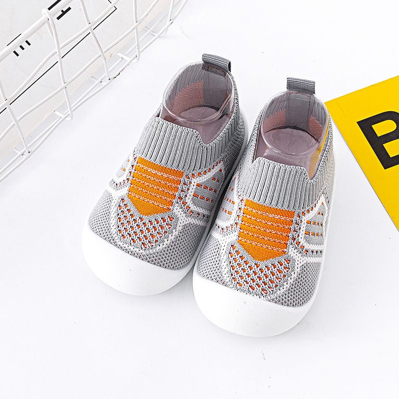 Baby Shoes Anti-slip Breathable Infant Crib Floor Socks with Rubber Sole for Children Boys Mesh Shoes Soft Bottom Baby Girl