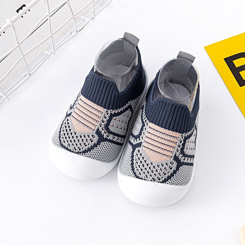 Baby Shoes Anti-slip Breathable Infant Crib Floor Socks with Rubber Sole for Children Boys Mesh Shoes Soft Bottom Baby Girl