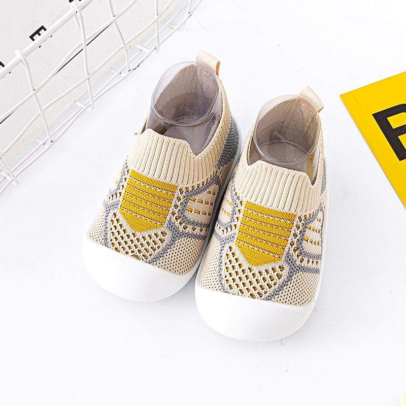 Baby Shoes Anti-slip Breathable Infant Crib Floor Socks with Rubber Sole for Children Boys Mesh Shoes Soft Bottom Baby Girl