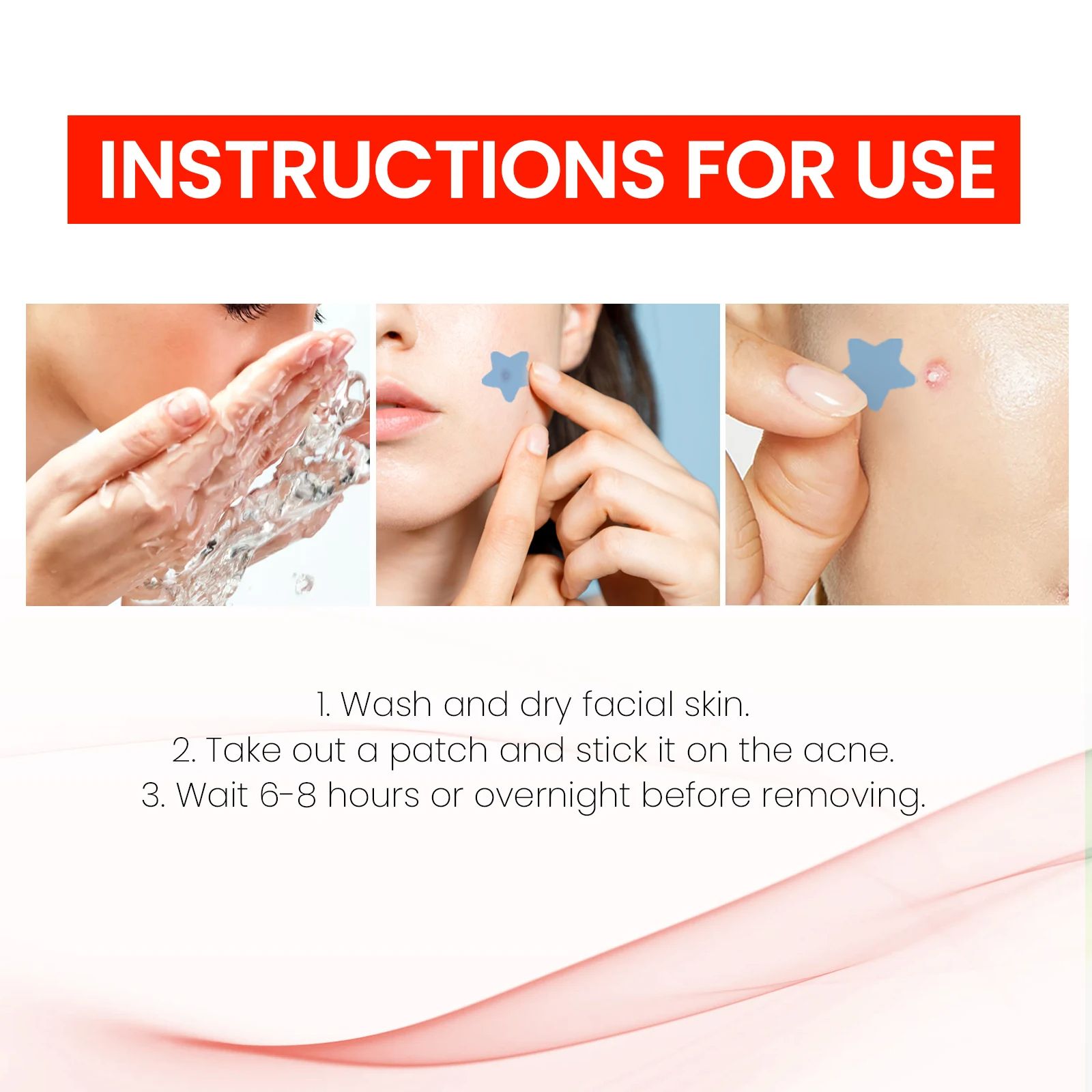 200pcs Pimple Patch Repair Acne Patch Facial Skin Care Fade Blemishes Pimple Marks Closed Acne Blemishes Cover Acne Pimple Repair Patch