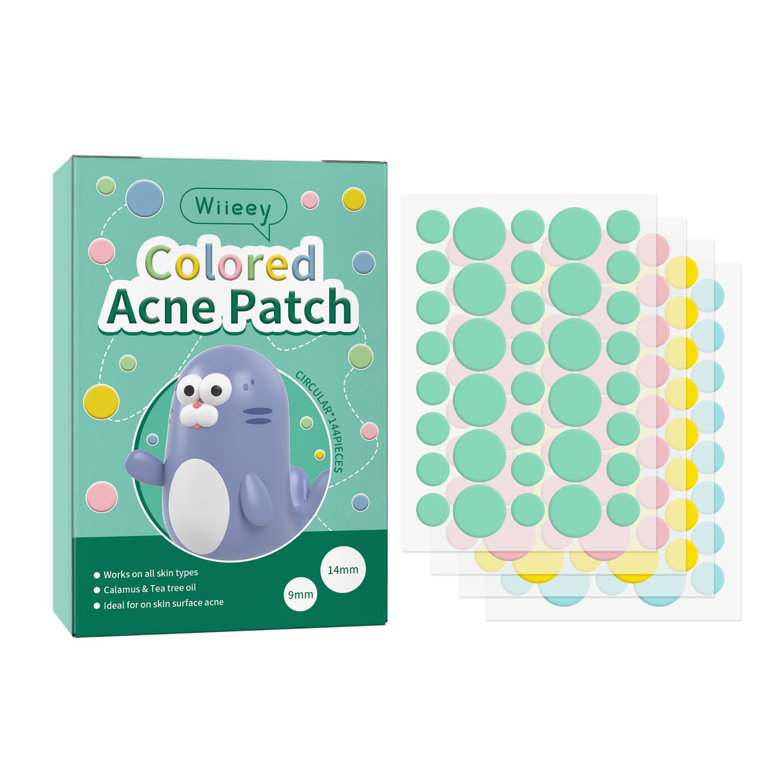 144PCS Star Pimple Patch Acne Colorful Invisible Acne Removal Skin Care Stickers Concealer Face Spot Beauty Makeup Tools