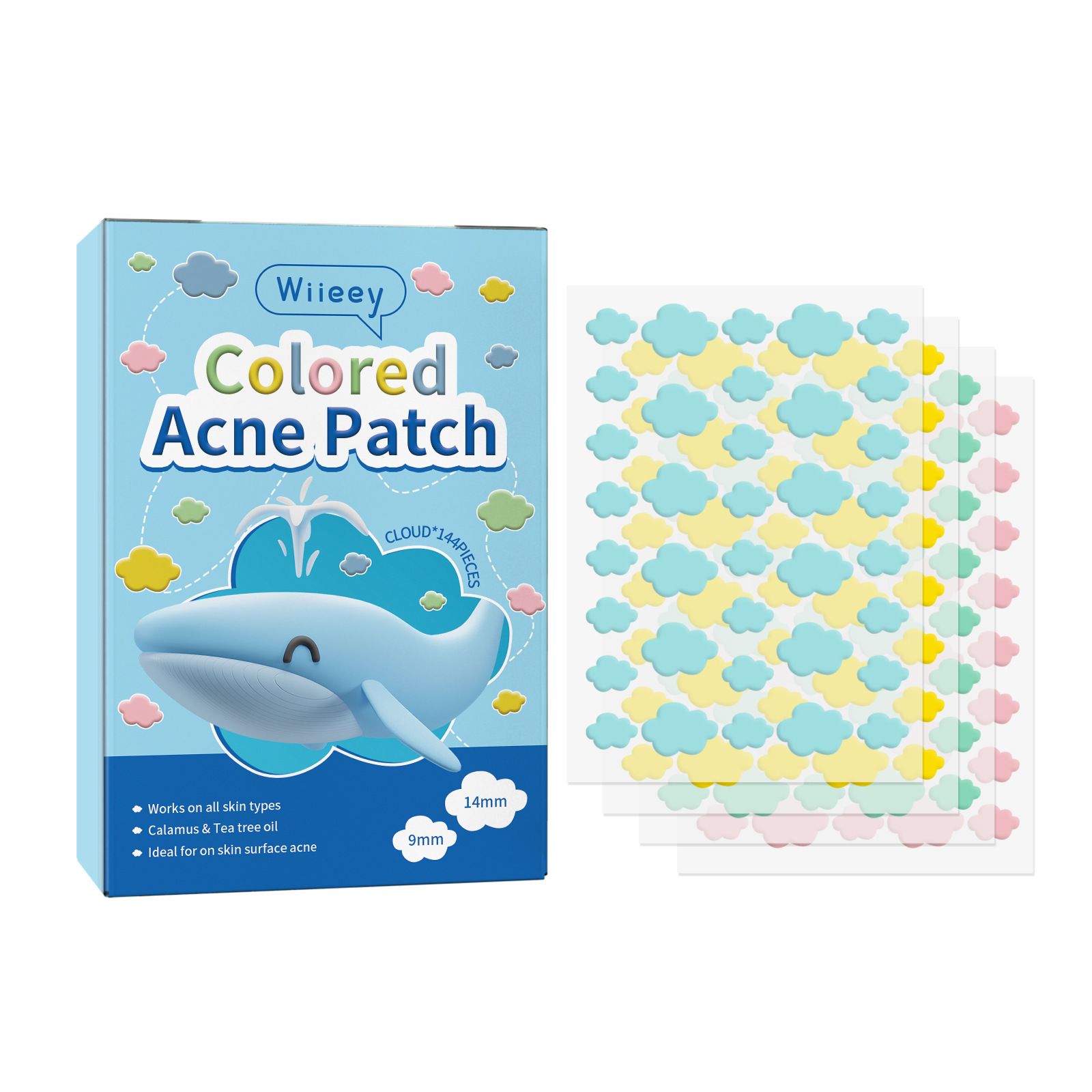 144PCS Star Pimple Patch Acne Colorful Invisible Acne Removal Skin Care Stickers Concealer Face Spot Beauty Makeup Tools