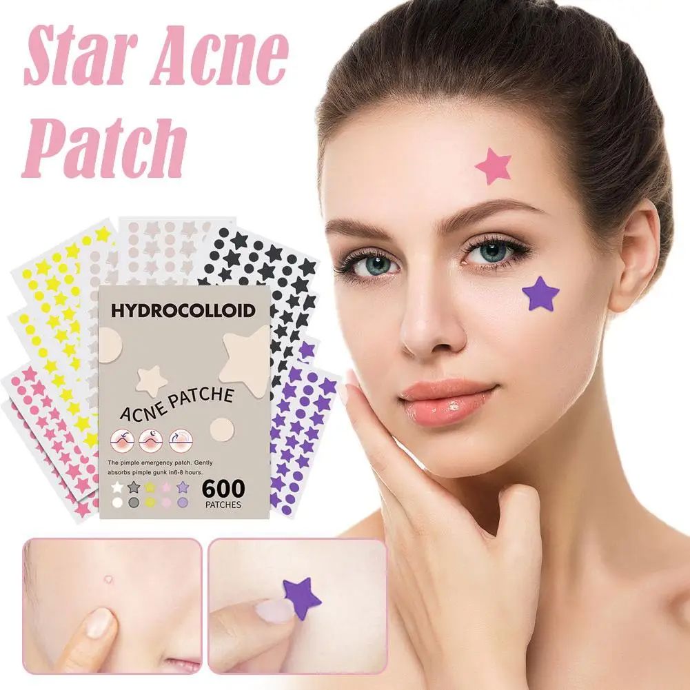 600pcs Invisible Waterproof Acne Patch Reduce Pimples Blackheads Mild Non-irritating Concealer Face Spot Skin Care Tools