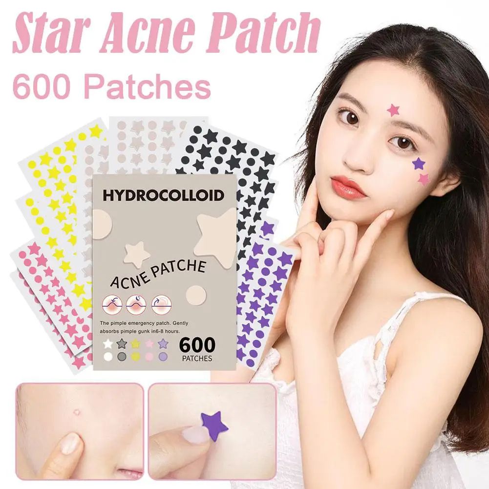 600pcs Invisible Waterproof Acne Patch Reduce Pimples Blackheads Mild Non-irritating Concealer Face Spot Skin Care Tools